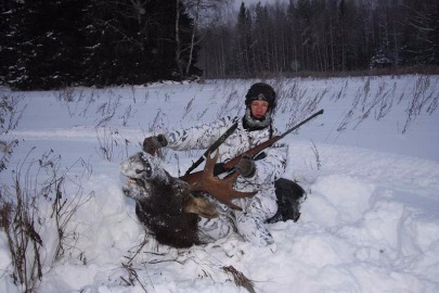 Охота на лося на Северном Урале возле г. Соликамск
