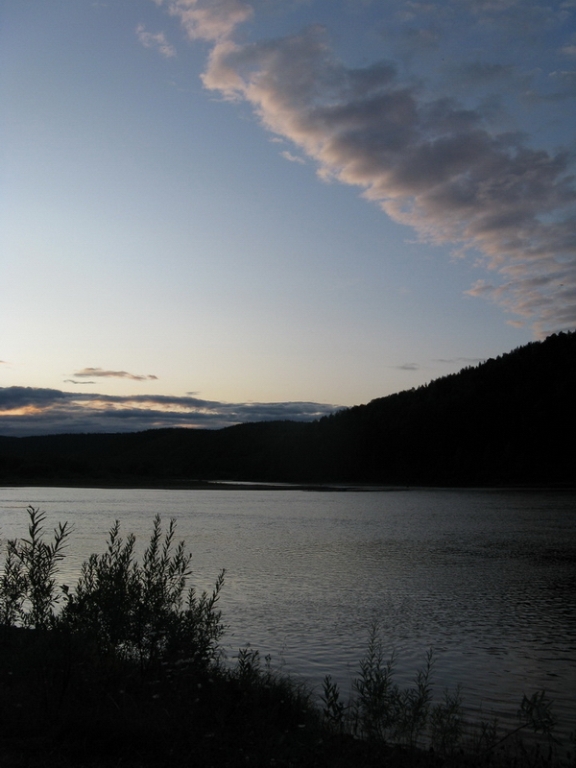 Вечерняя река Вишера